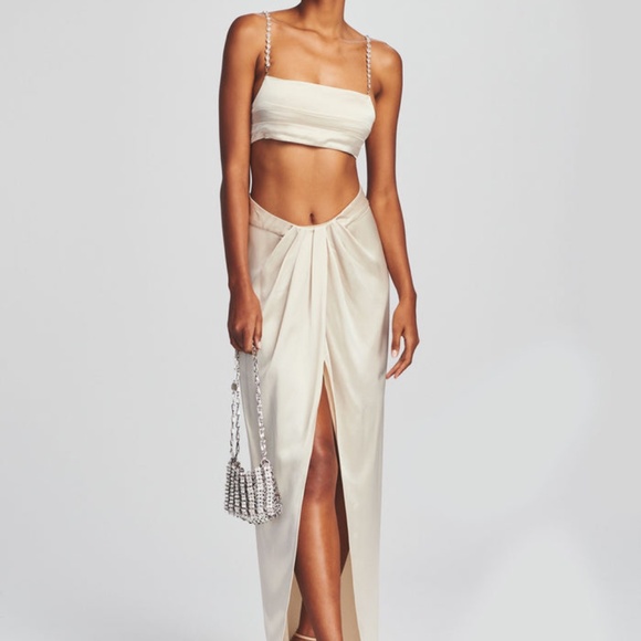 RETROFETE ASIMI SKIRT CHAMPAGNE SIZE M NWT - Picture 2 of 4